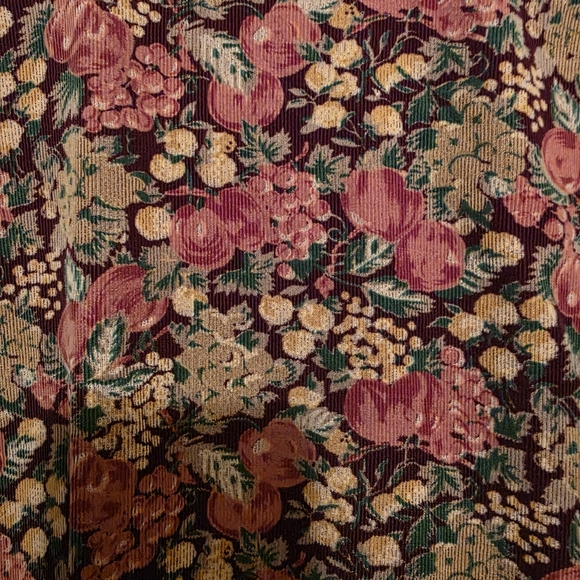 All Week Long Corduroy Fruit Long Sleeve Dress Size 8 - Picture 3 of 8